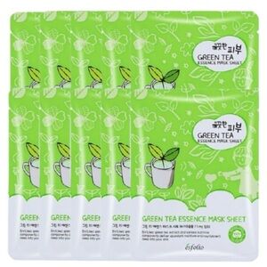 Esfolio Green Tea Essence Mask Sheet - Pack of 10